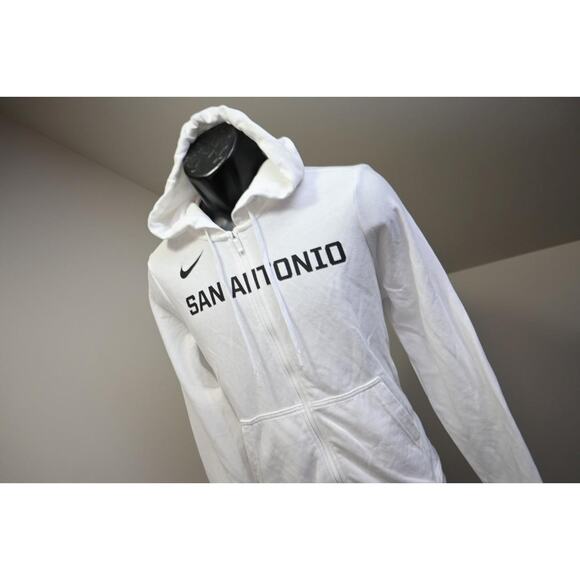 Nike Hoodie Jacket Performance White San Antonio Sweatshirt Womens Size XL - Picture 2 of 10